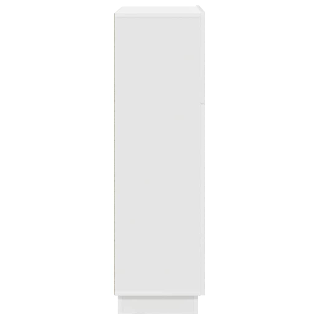 vidaXL Γραφείο με ράφι Λευκό 71.5 x 31.5 x 106.5 εκ Επεξεργασμένο ξύλο