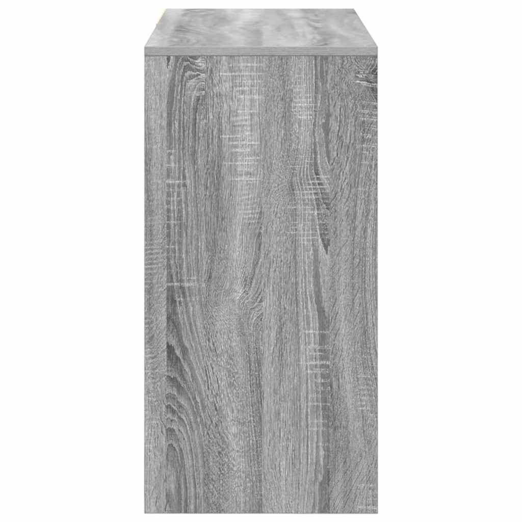 vidaXL Γραφείο Γκρίζο Σονομα 90 x 37.5 x 75 εκ Επεξεργασμένο ξύλο