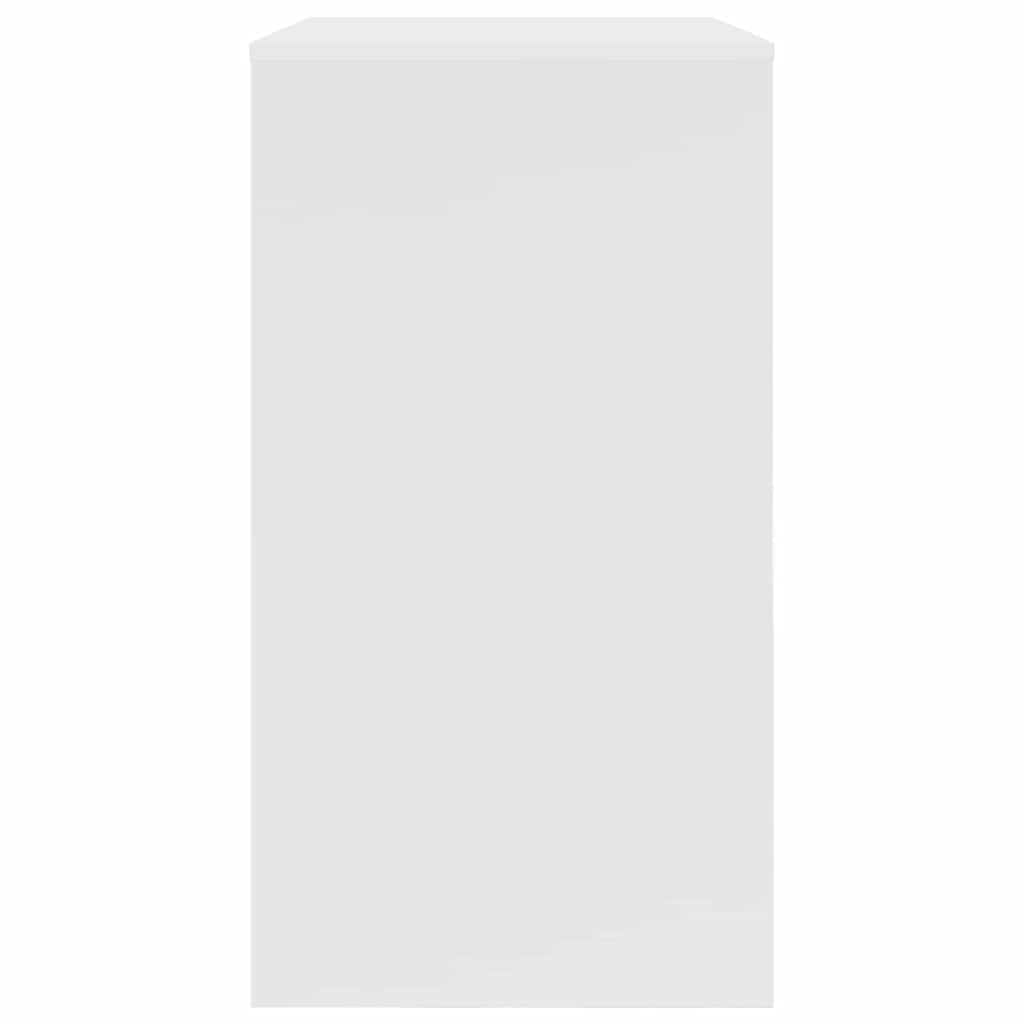 vidaXL Γραφείο με ράφι Λευκό 77,5 x 43 x 79 εκ Επεξεργασμένο ξύλο