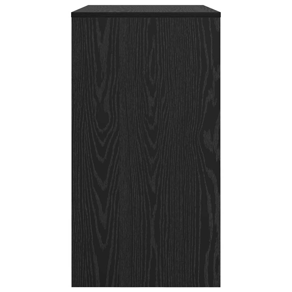 vidaXL Γραφείο με ράφι Μαύρη δρυς 77,5 x 43 x 79 εκ Επεξεργασμένο ξύλο