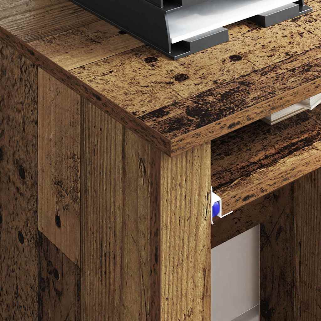 vidaXL Γραφείο με Ρόδες Παλιό Ξύλο 91 x 50 x 77 εκ. Επεξεργασμένο ξύλο