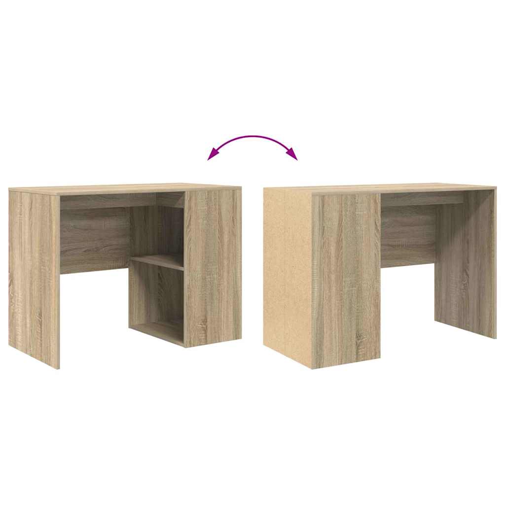 vidaXL Γραφείο με ράφι Sonoma Δρυς 102 x 50 x 75 εκ Επεξεργασμένο ξύλο