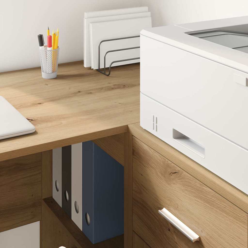 vidaXL Γραφείο artisan δρυς 102 x 50 x 75 εκ Επεξεργασμένο ξύλο