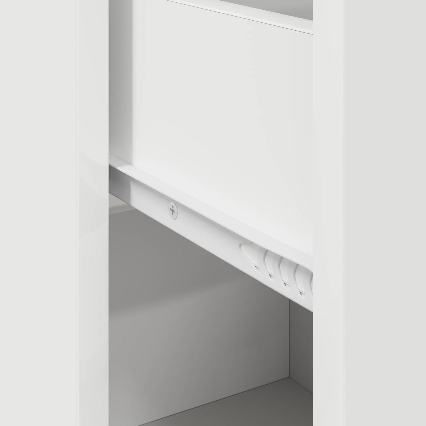 vidaXL Πλαϊνό γραφείο με συρτάρι Λευκό 38 x 34 x 75 εκ