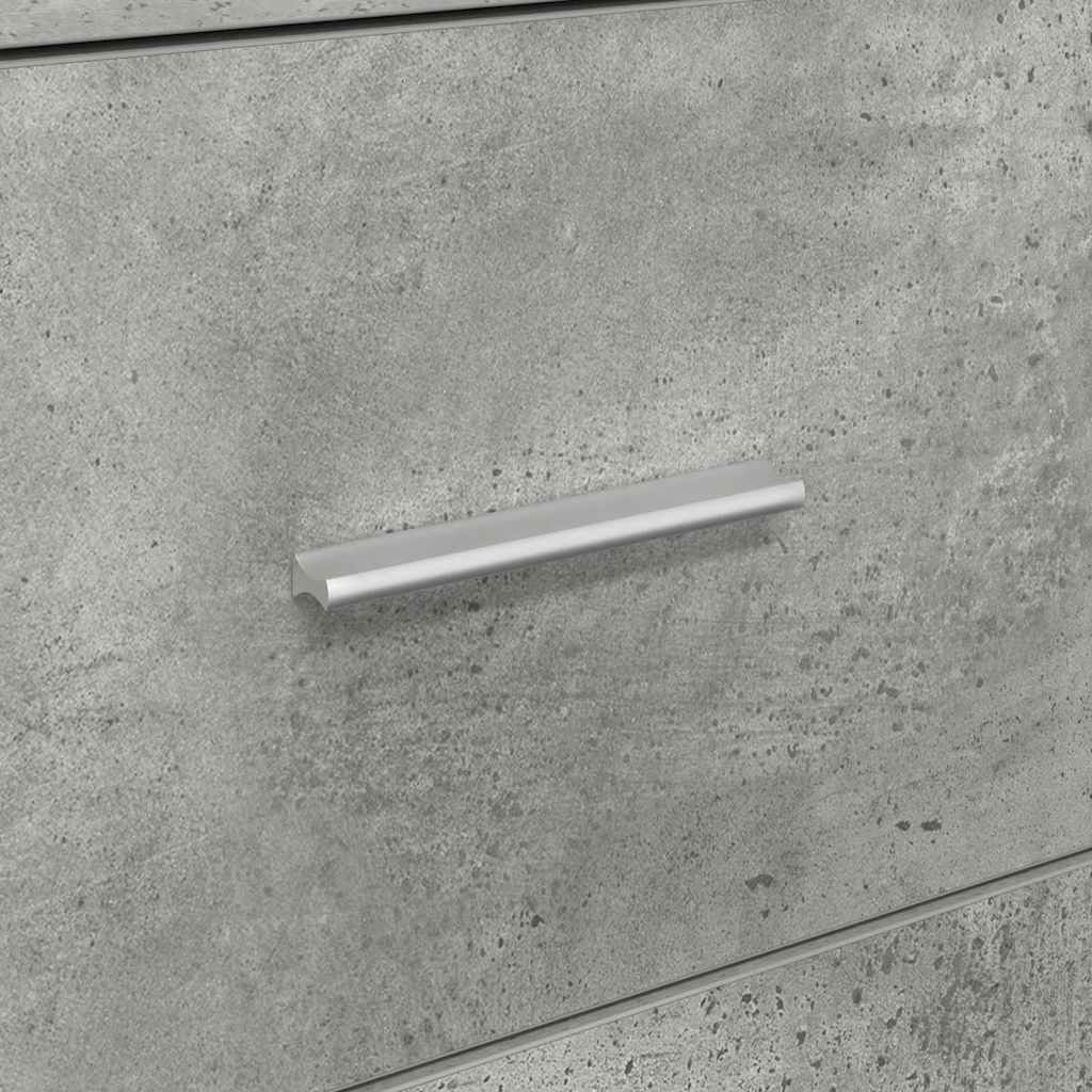 vidaXL Πλαϊνό γραφείο με συρτάρι Γκρι σκυροδέματος 38 x 34,5 x 75 εκ