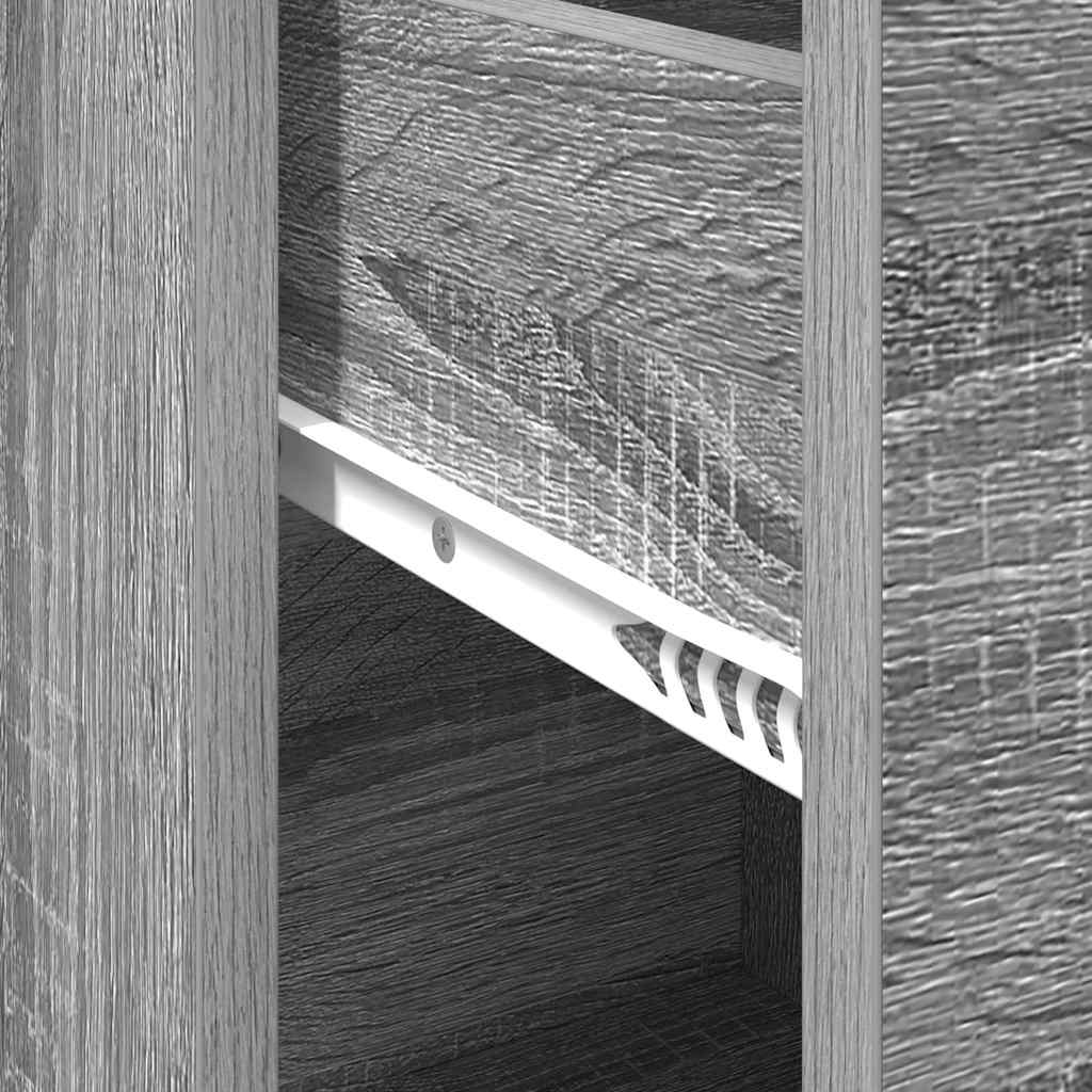 vidaXL Πλαϊνό γραφείο Γκρι sonoma 38 x 34,5 x 75 εκ Επεξεργασμένο ξύλο