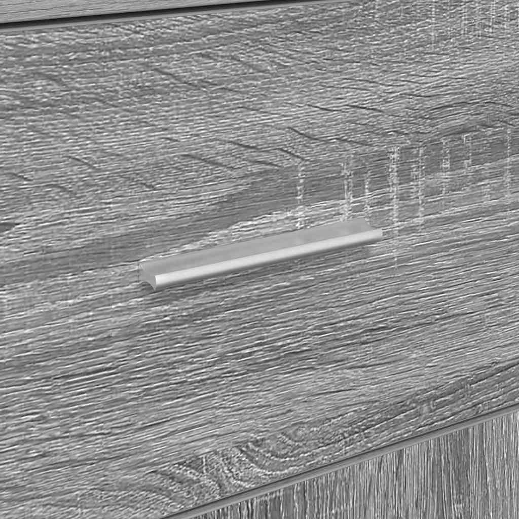 vidaXL Πλαϊνό γραφείο Γκρι sonoma 38 x 34,5 x 75 εκ Επεξεργασμένο ξύλο