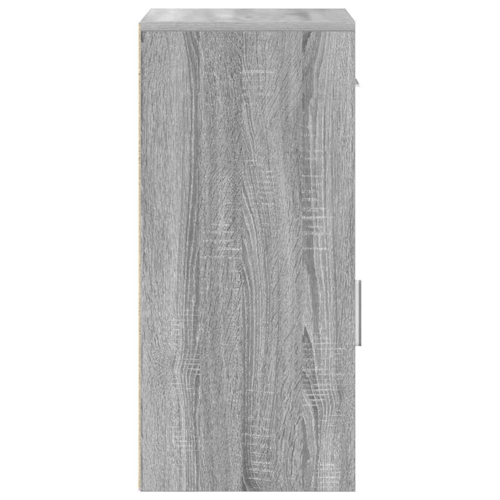 vidaXL Πλαϊνό γραφείο Γκρι sonoma 38 x 34,5 x 75 εκ Επεξεργασμένο ξύλο