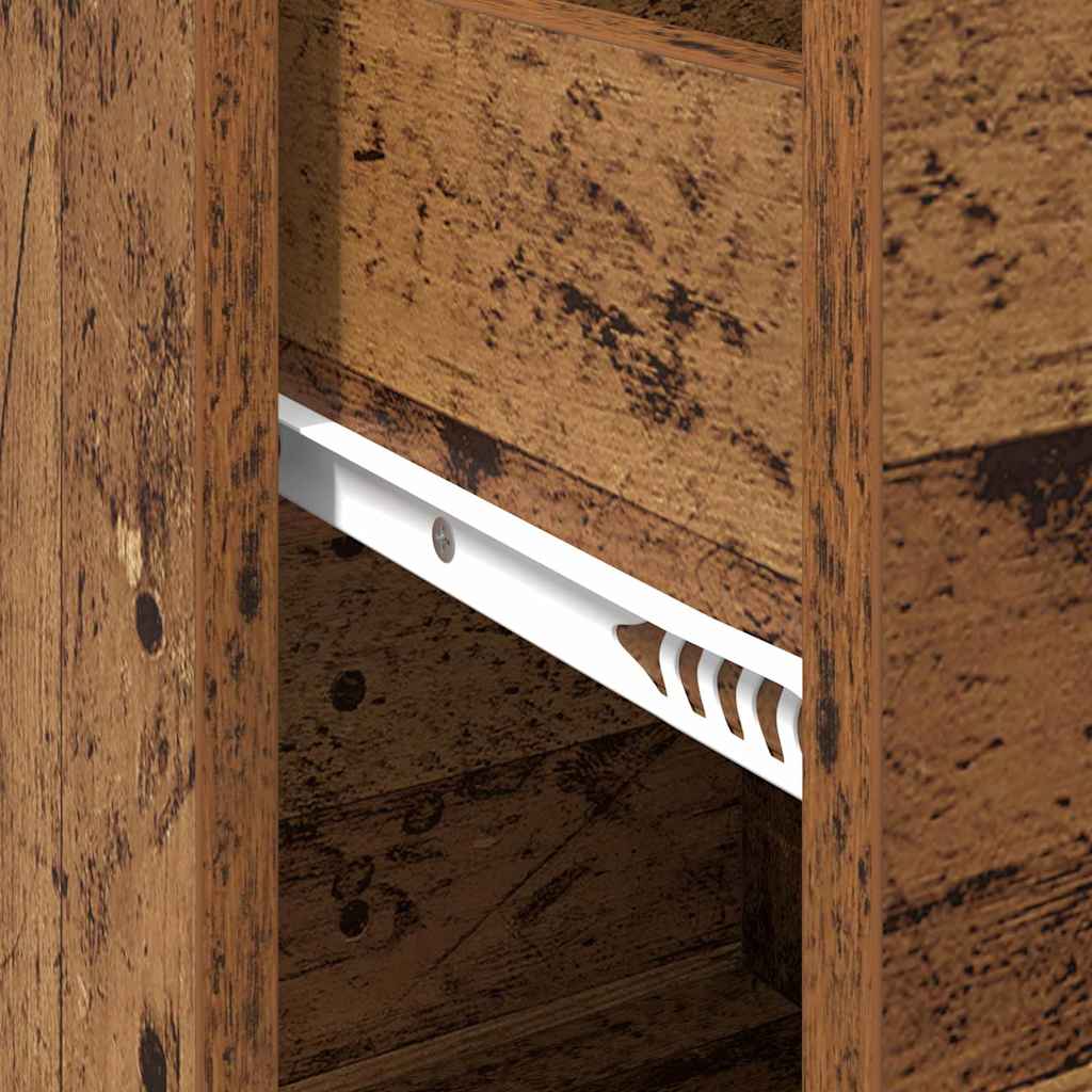 vidaXL Πλαϊνό γραφείο Παλαιό ξύλο 38 x 34,5 x 75 εκ Επεξεργασμένο ξύλο