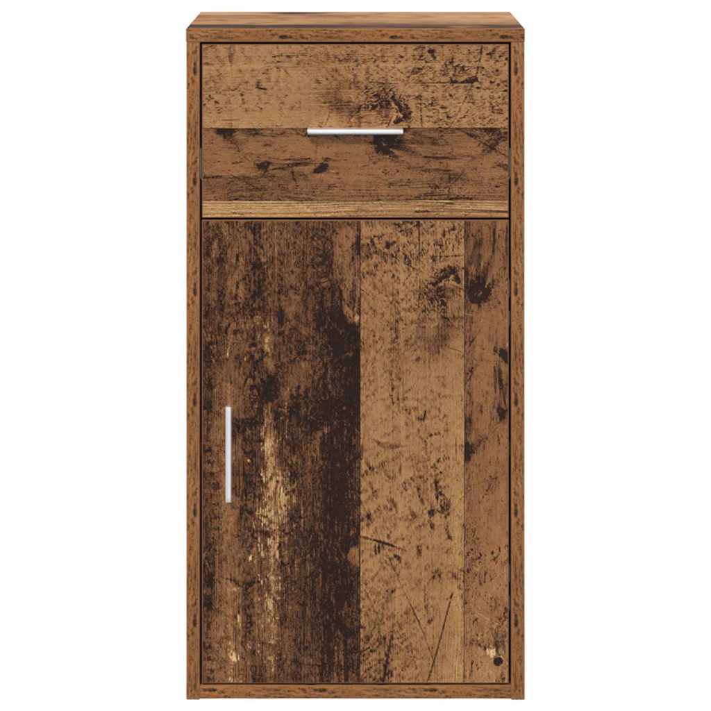 vidaXL Πλαϊνό γραφείο Παλαιό ξύλο 38 x 34,5 x 75 εκ Επεξεργασμένο ξύλο