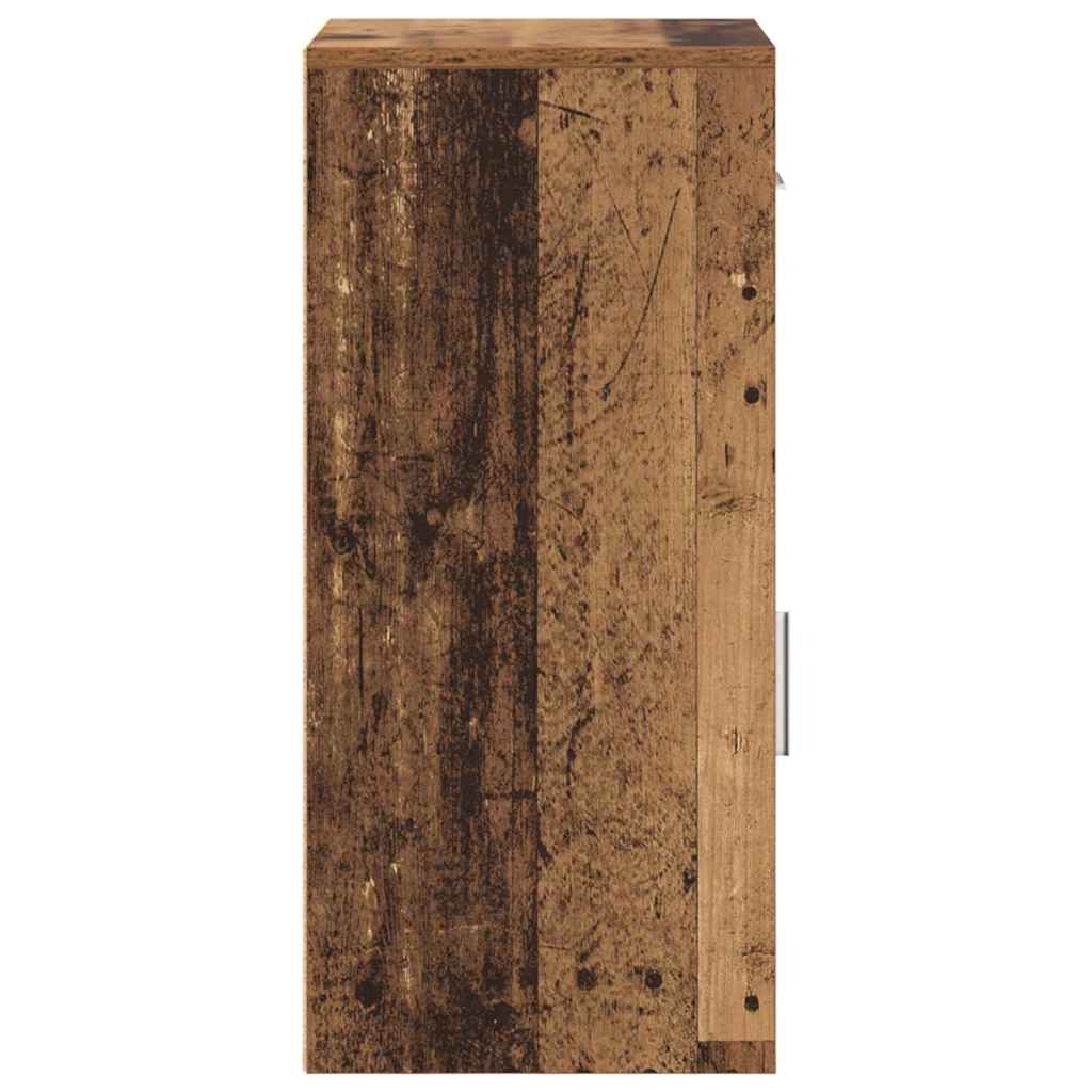 vidaXL Πλαϊνό γραφείο Παλαιό ξύλο 38 x 34,5 x 75 εκ Επεξεργασμένο ξύλο