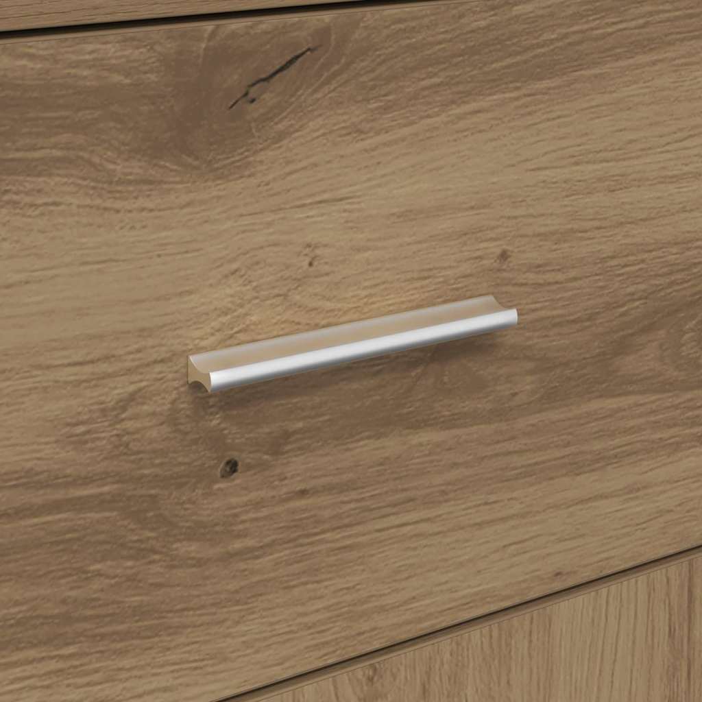 vidaXL Πλαϊνό γραφείο με συρτάρι artisan δρυς 38 x 34,5 x 75 εκ