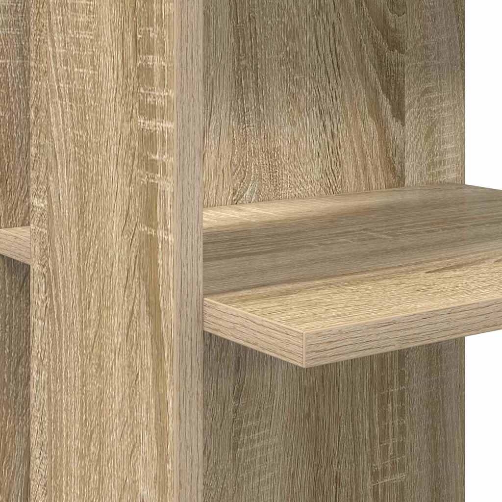 vidaXL Γωνιακό Γραφείο με Αποθήκη Sonoma Δρυς 140 x 113.5 x 75 εκ.