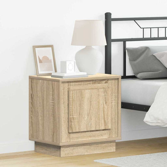 vidaXL Κομοδίνο Δρύς Sonoma 44 x 34,5 x 45 εκ Επεξεργασμένο Ξύλο