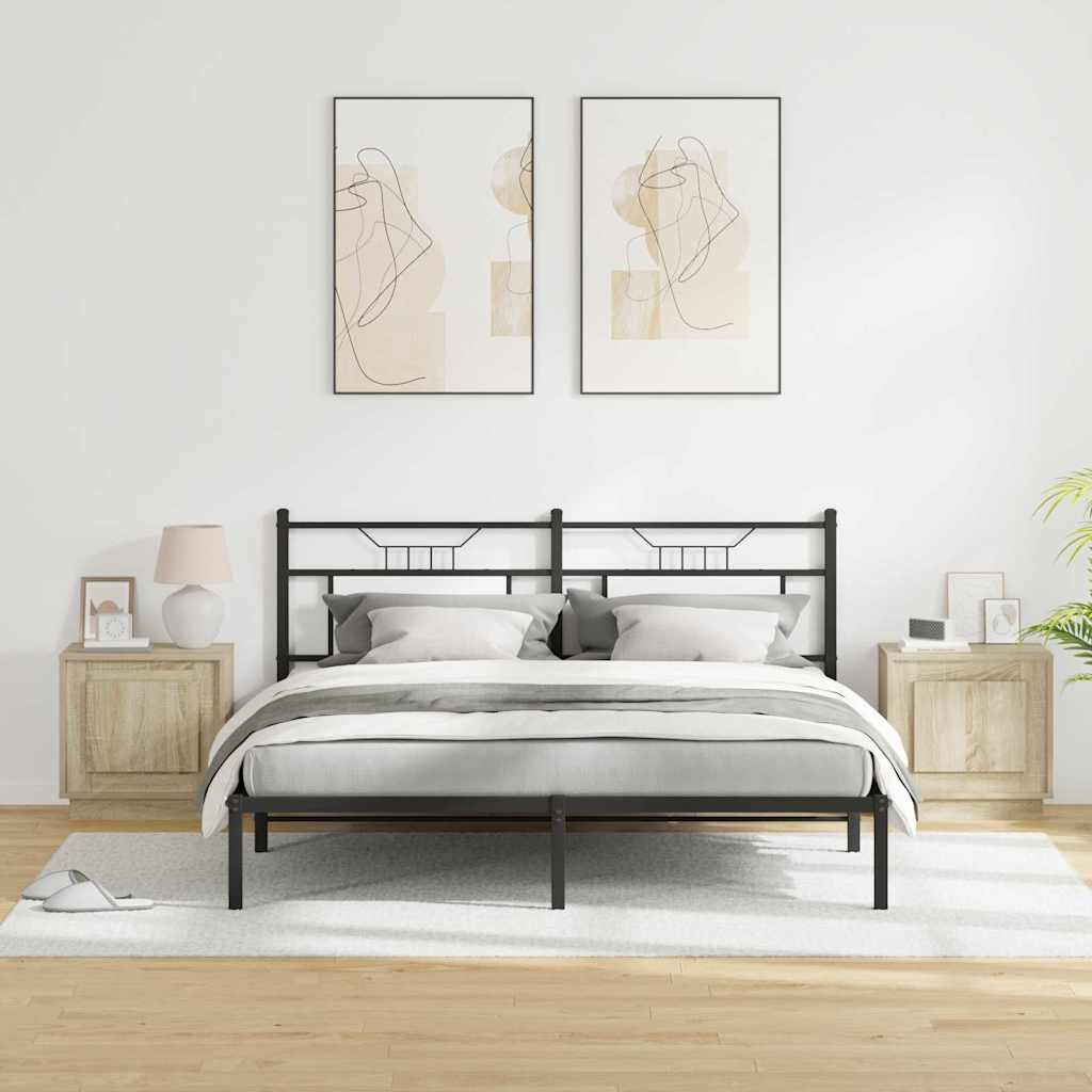 vidaXL Κομοδίνο 2 pcs Sonoma Δρυς 44 x 34.5 x 45 εκ Επεξεργασμένο ξύλο