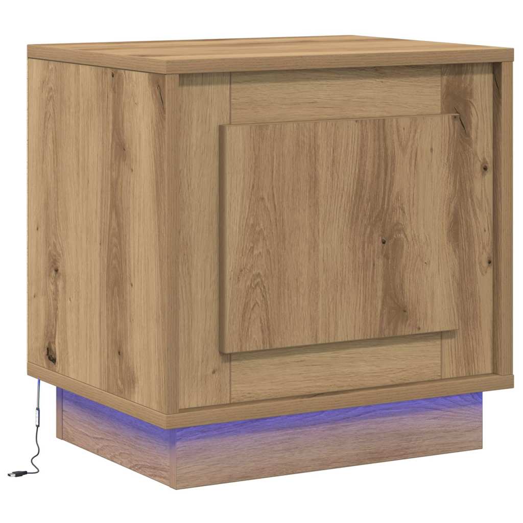 vidaXL Κομοδίνο με Artisan Oak 44 x 34.5 x 45 εκ Επεξεργασμένο ξύλο