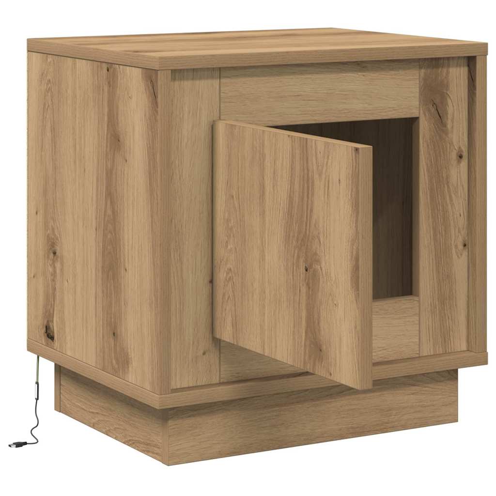 vidaXL Κομοδίνο με Artisan Oak 44 x 34.5 x 45 εκ Επεξεργασμένο ξύλο