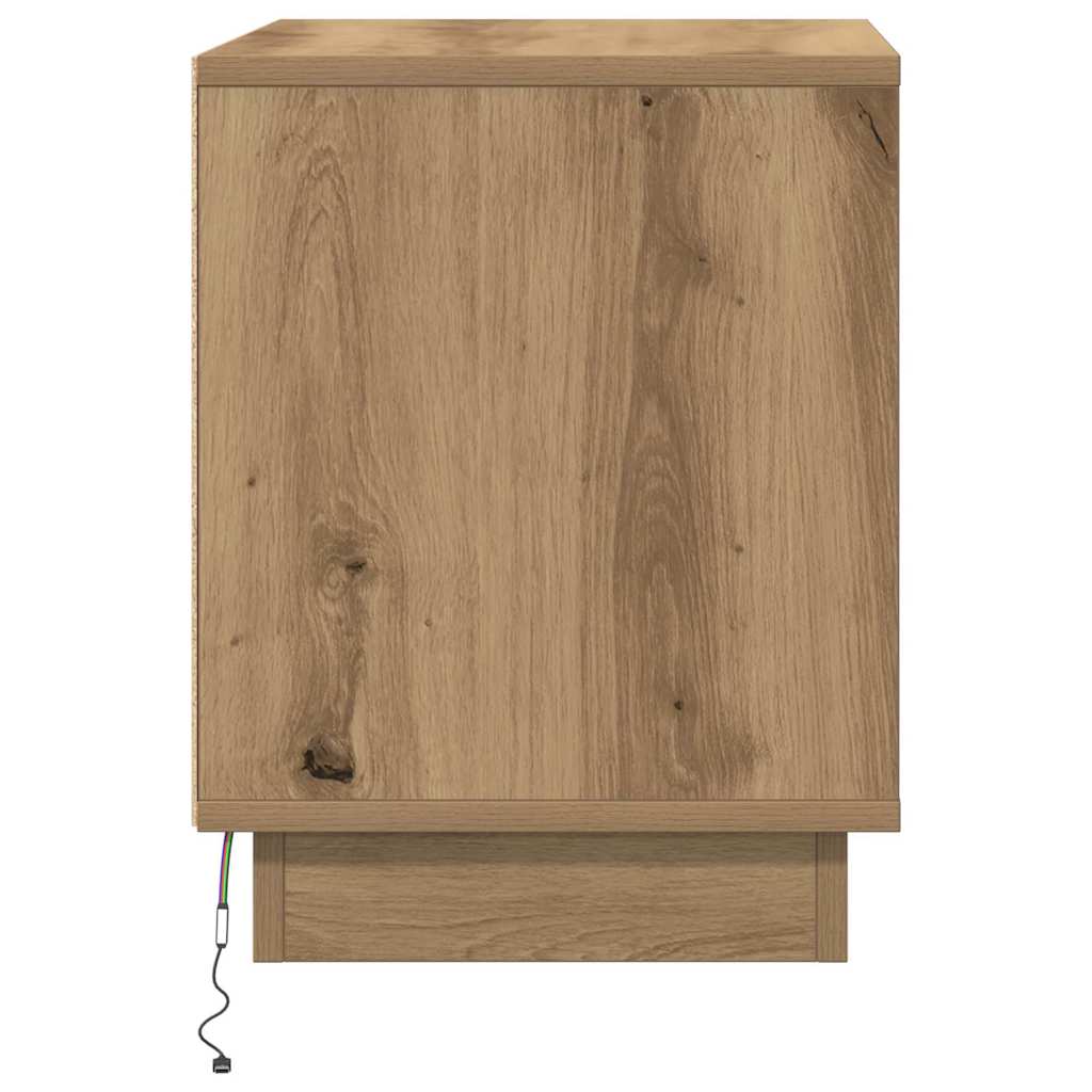 vidaXL Κομοδίνο με Artisan Oak 44 x 34.5 x 45 εκ Επεξεργασμένο ξύλο