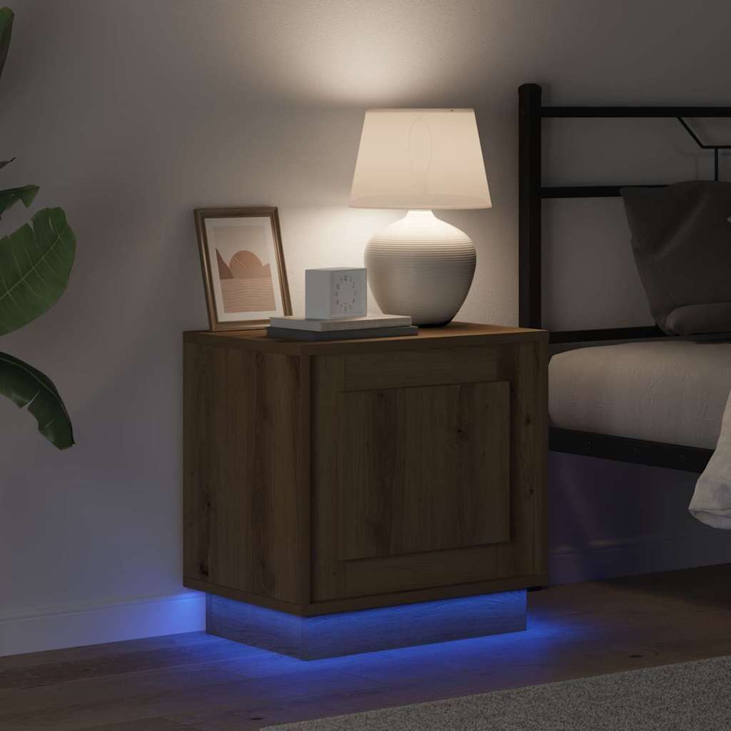 vidaXL Κομοδίνο με 2 pcs artisan δρυς 44 x 34.5 x 45 εκ