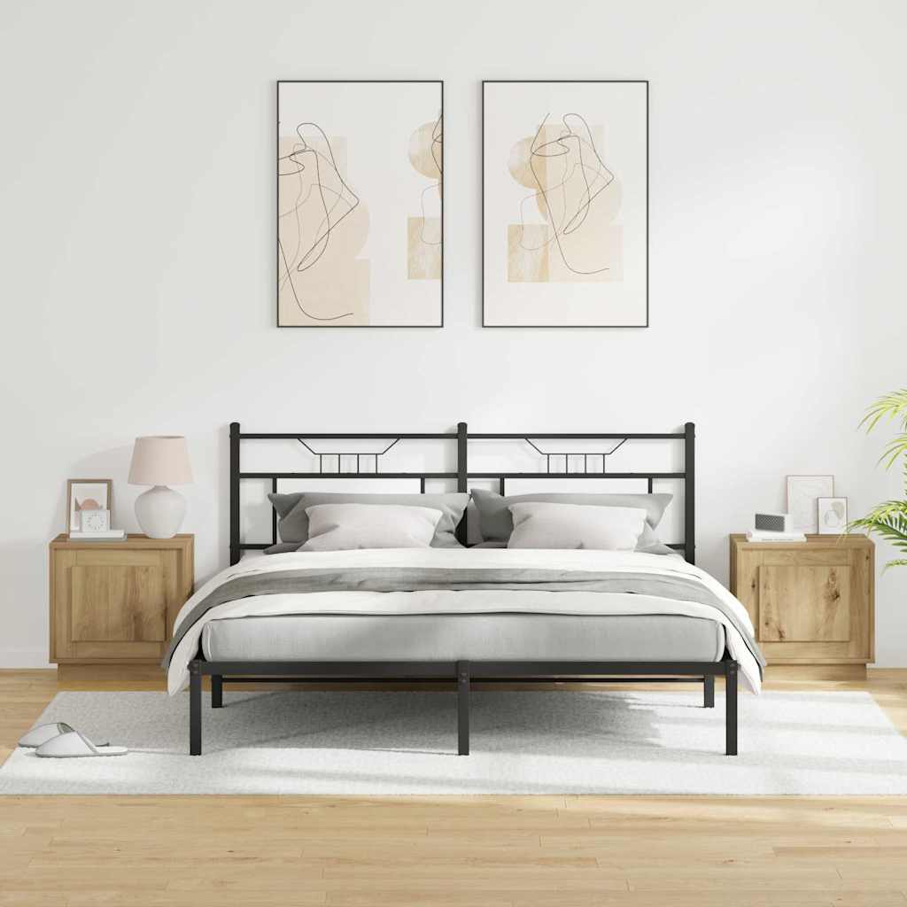 vidaXL Κομοδίνο με 2 pcs artisan δρυς 44 x 34.5 x 45 εκ