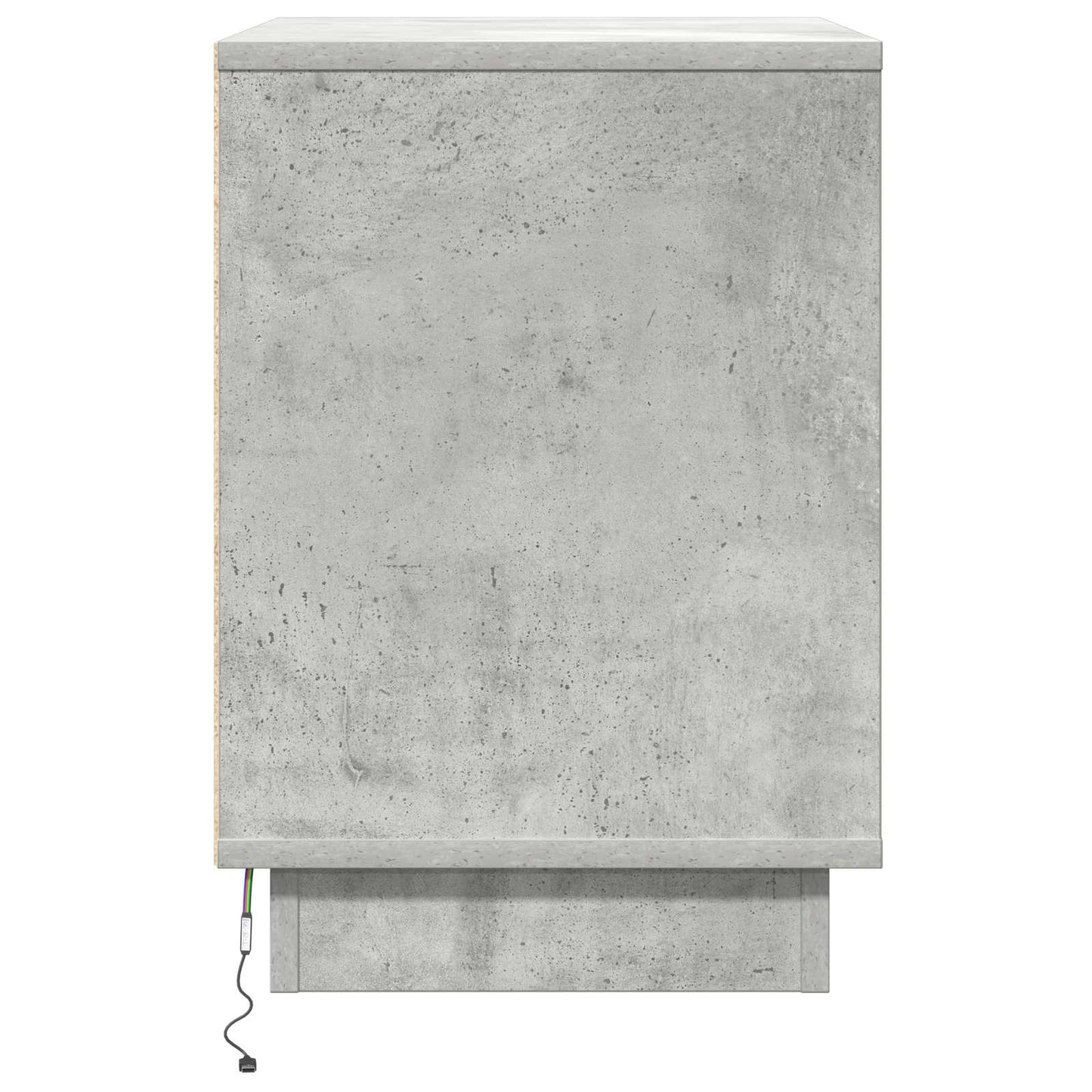 vidaXL Κομοδίνο με συρτάρι 2 pcs Γκρι σκυροδέματος 50 x 34.5 x 50 εκ.