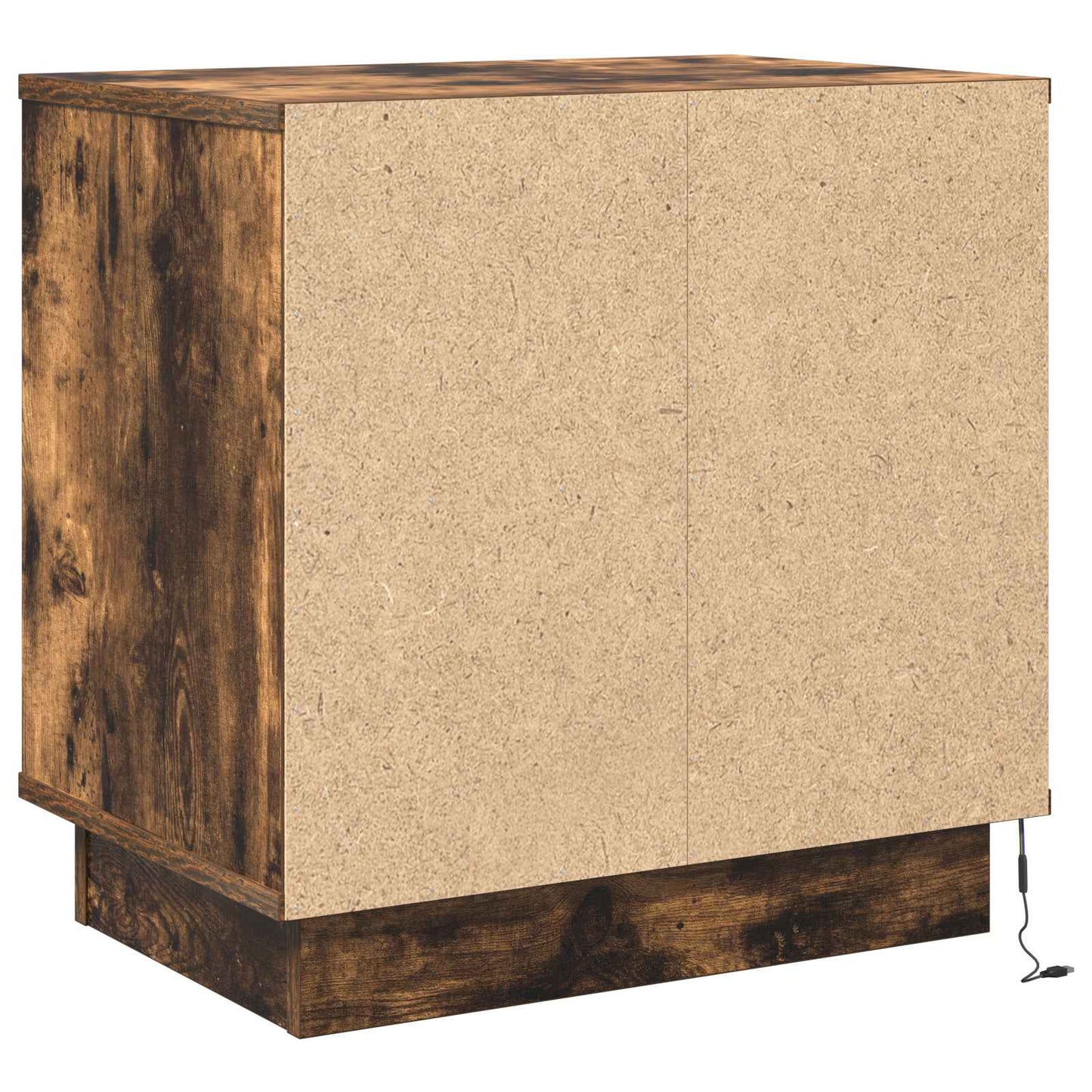vidaXL Κομοδίνο με συρτάρι με 2 pcs Καπνιστή δρυς 50 x 34.5 x 50 εκ.