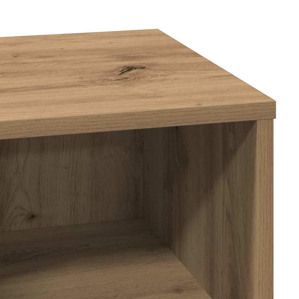 vidaXL Κομοδίνο με συρτάρι 2 pcs Artisan Oak 50 x 34,5 x 50 εκ.