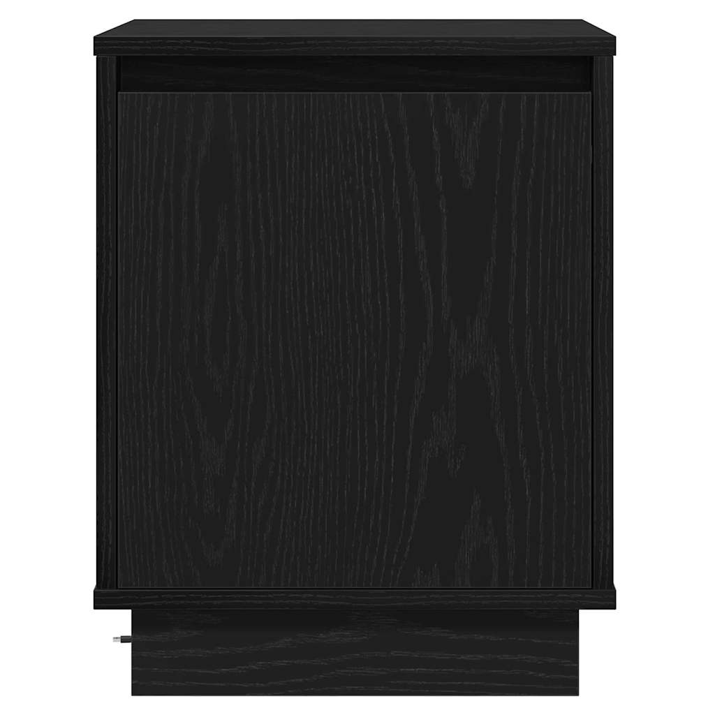 vidaXL Κομοδίνο με Μαύρο 39 x 34.5 x 50 εκ. Επεξεργασμένο ξύλο