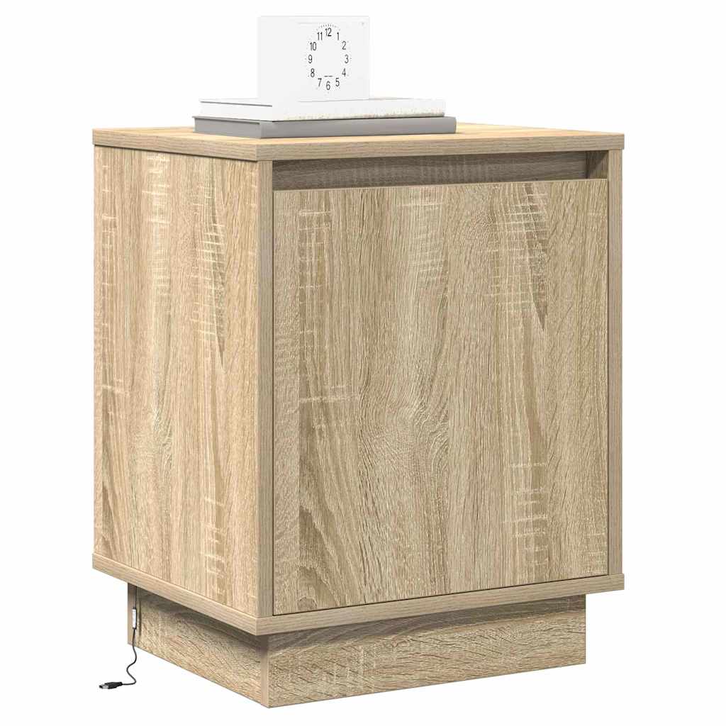 vidaXL Κομοδίνο με Sonoma Δρυς 39 x 34.5 x 50 εκ. Επεξεργασμένο ξύλο