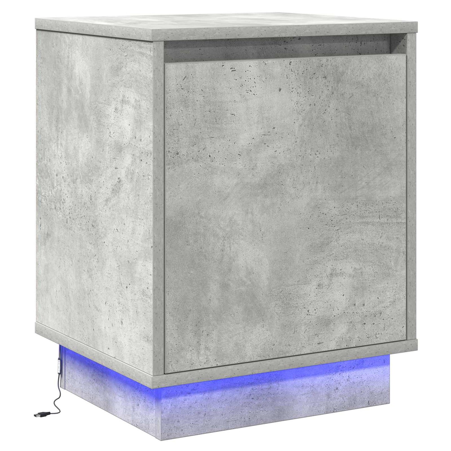 vidaXL Κομοδίνο με Γκρι σκυροδέματος 39 x 34.5 x 50 εκ.