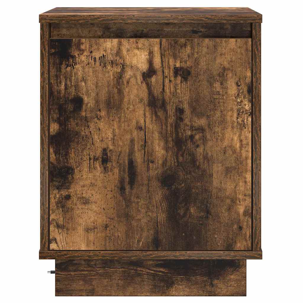 vidaXL Κομοδίνο με Καπνιστή δρυς 39 x 34.5 x 50 εκ. Επεξεργασμένο ξύλο