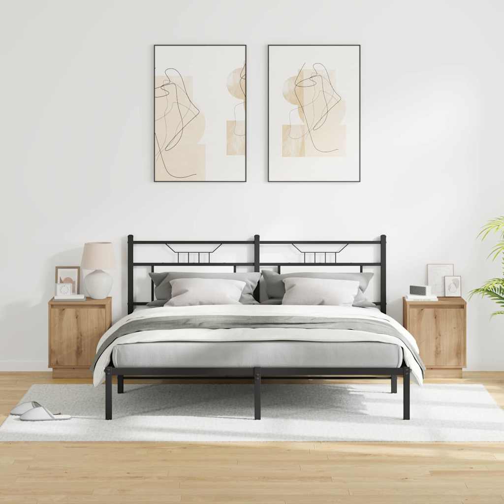 vidaXL Κομοδίνο με 2 pcs artisan δρυς 39 x 34.5 x 50 εκ.