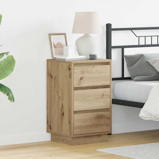 vidaXL Κομοδίνο Artisan Oak 39 x 34,5 x 65 εκ. Επεξεργασμένο ξύλο