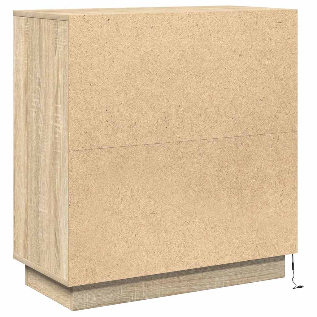 vidaXL Κομοδίνο Δρύς Sonoma 71 x 34.5 x 75 εκ. Επεξεργασμένο ξύλο