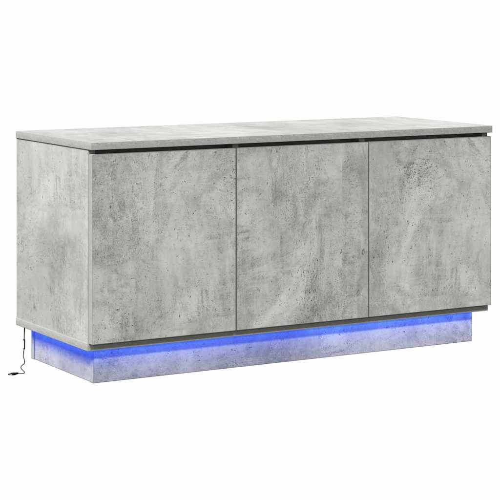 vidaXL Ντουλάπι TV 100 x 38 x 49 εκ. Σκυρόδεμα Γκρι Επεξεργασμένο Ξύλο