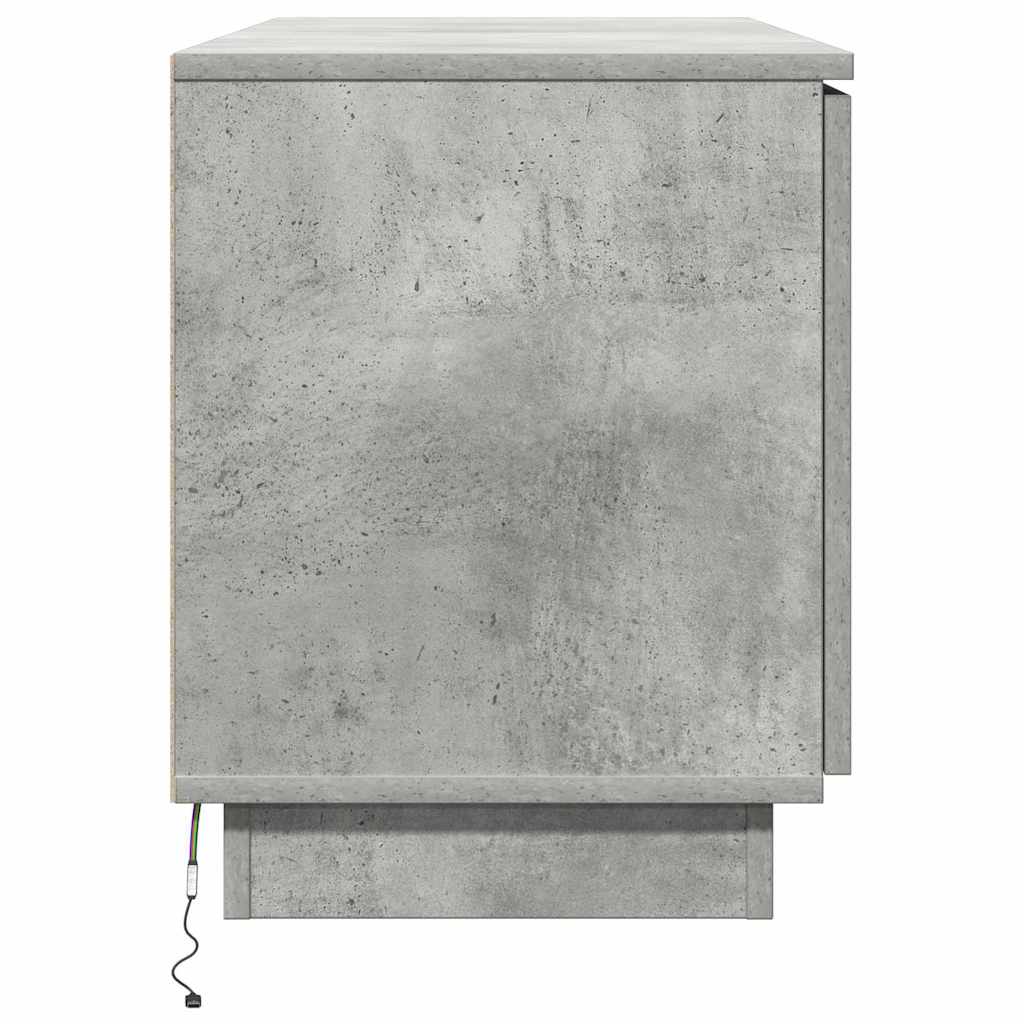vidaXL Ντουλάπι TV 100 x 38 x 49 εκ. Σκυρόδεμα Γκρι Επεξεργασμένο Ξύλο