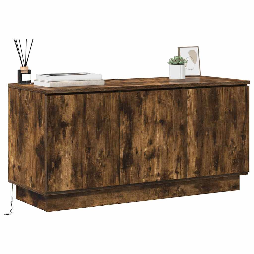 vidaXL Ντουλάπι TV Καπνιστό Δρύς 100 x 38 x 49 εκ. Επεξεργασμένο ξύλο