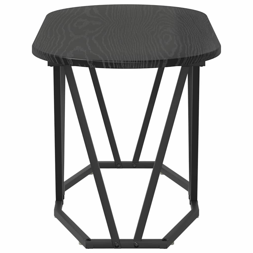 vidaXL Τραπέζι του καφέ Μαύρη Οξυά 80 x 40 x 40.5 εκ