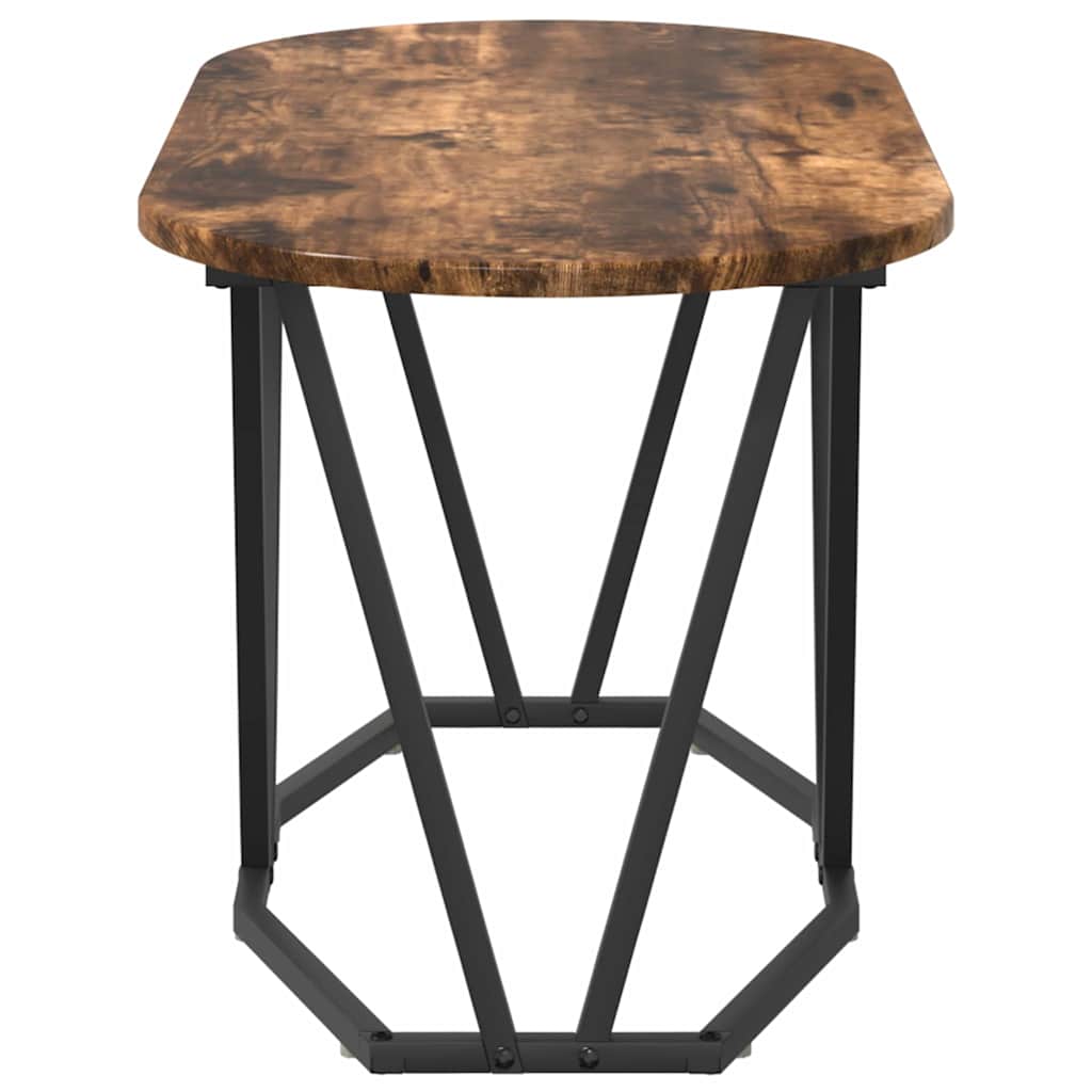 vidaXL Τραπέζι του καφέ Καπνιστό Δρύς 80 x 40 x 40.5 εκ