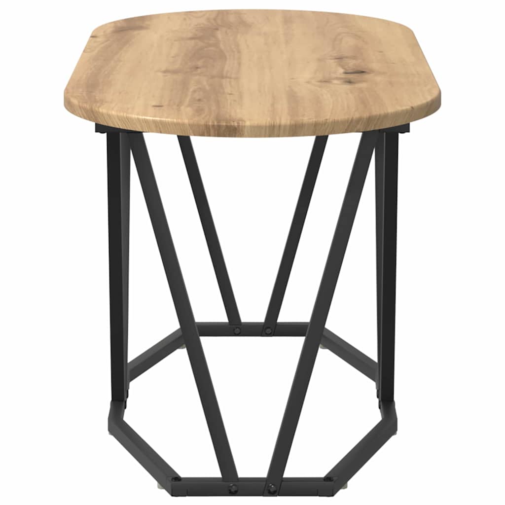 vidaXL Τραπέζι του καφέ artisan δρυς 80 x 40 x 40.5 εκ