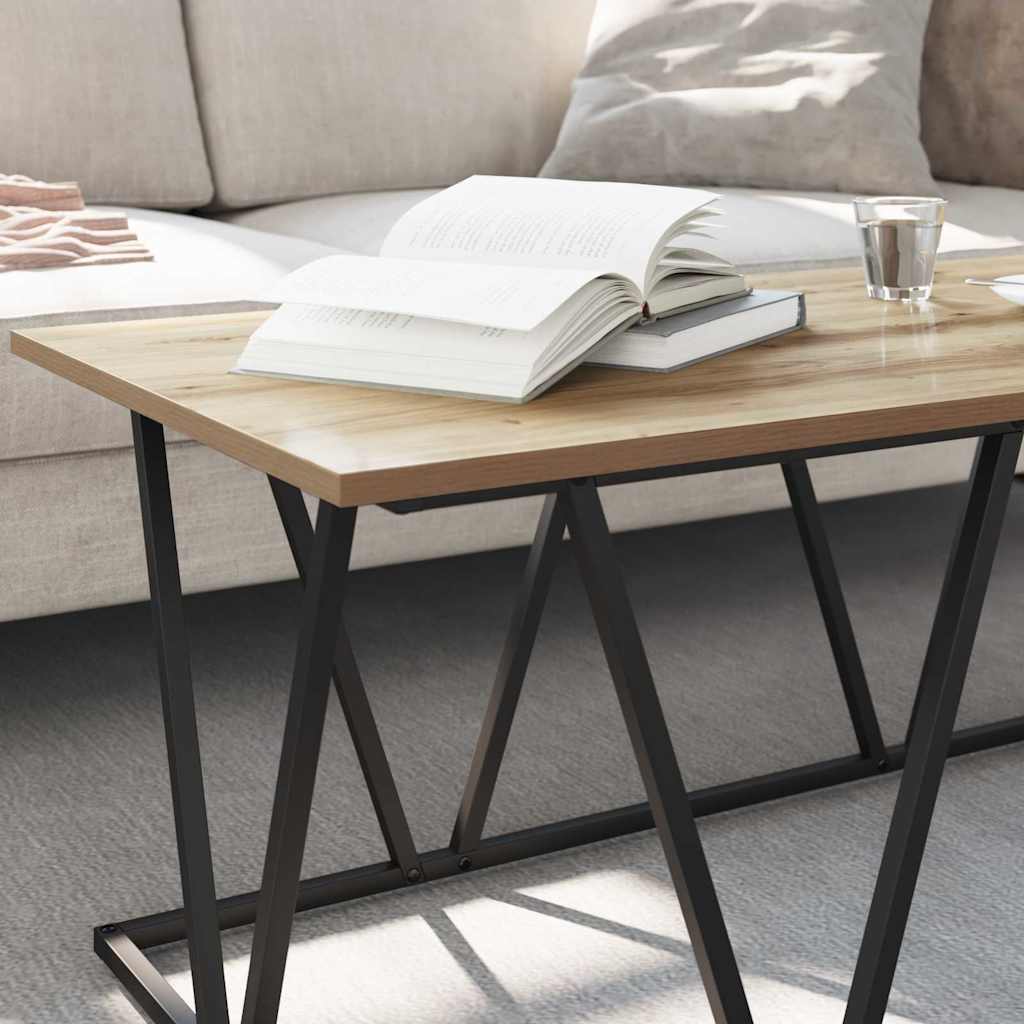 vidaXL Τραπεζάκι σαλονιού artisan δρυς 100 x 50 x 40 cm