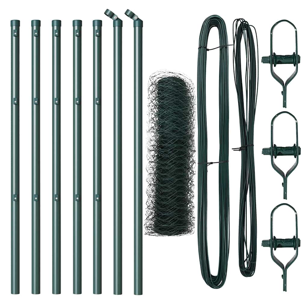 Πράσινος Φράχτης vidaXL 0.8x10 μ Χάλυβας