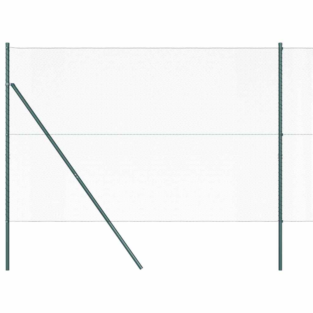 vidaXL Εξάγωνος Φράκτης Πράσινος 1.6x10 μ Ατσάλι