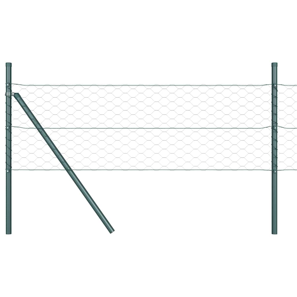 vidaXL Στύλος Περιφράξεων Πράσινο 50 x 0,6 m (πλέγμα 50 mm)