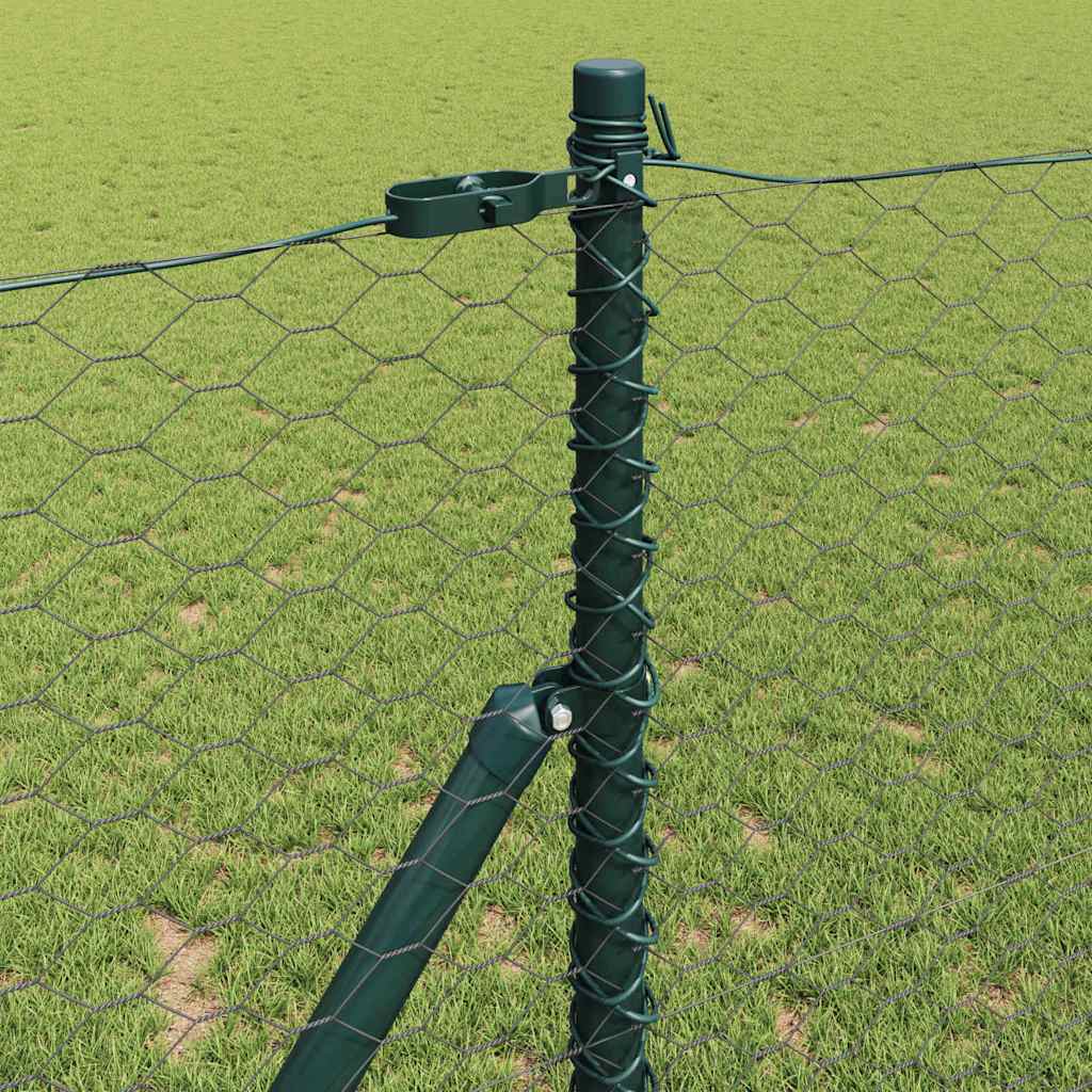 Φράχτης Hexagon vidaXL Γκρι 1.4x50 μ Ατσάλι