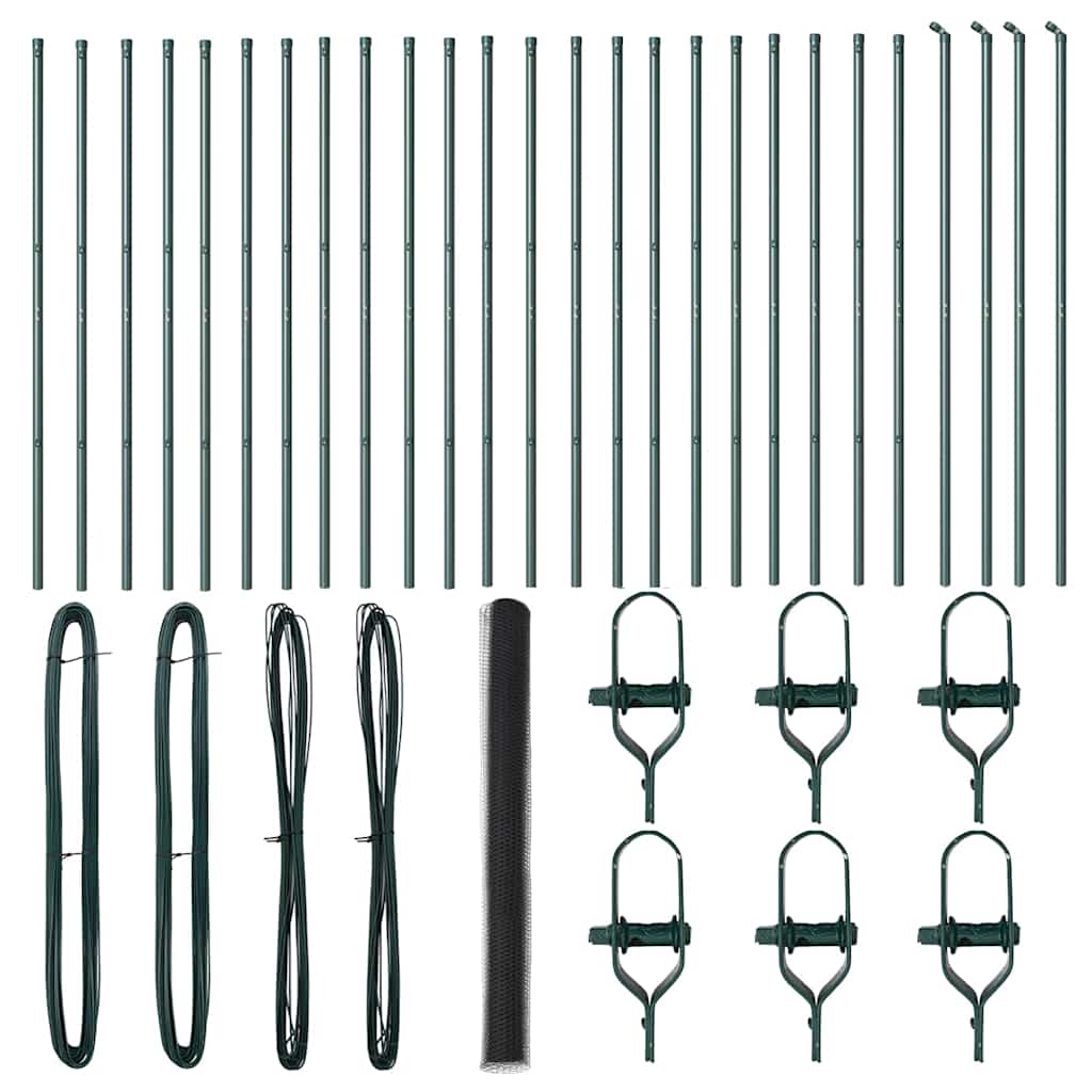 Φράχτης Hexagon vidaXL Γκρι 1.5x50 μ Ατσάλι