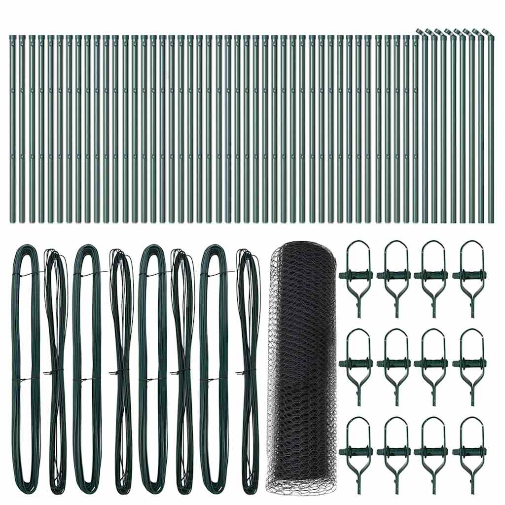 Φράκτης Hexagon vidaXL Γκρι 0,6x100 m Χάλυβας