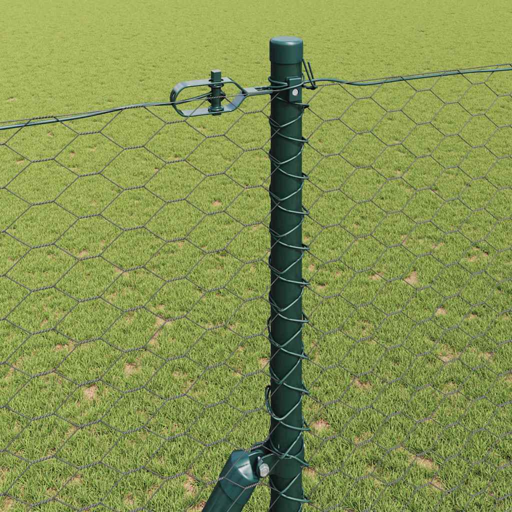 vidaXL Εξαγωνική Περίφραξη Γκρι 1.5x100 μ. Χάλυβας