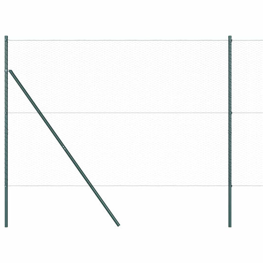 vidaXL Hexagon Fence Γκρι 1.6x100 μ Χάλυβας