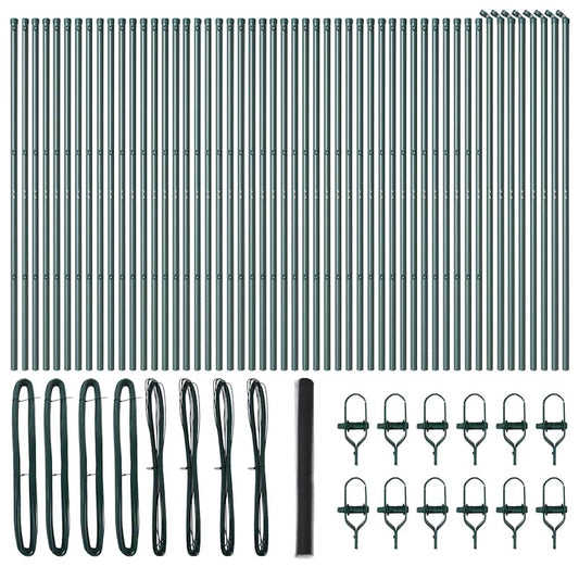 vidaXL Φράκτης Εξάγωνος Γκρι 1,6x100 μ Χάλυβας